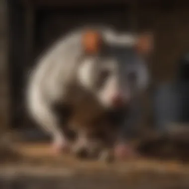 Humane trapping of opossums