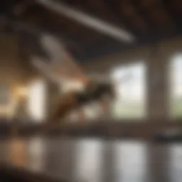 Wasp flying in a room