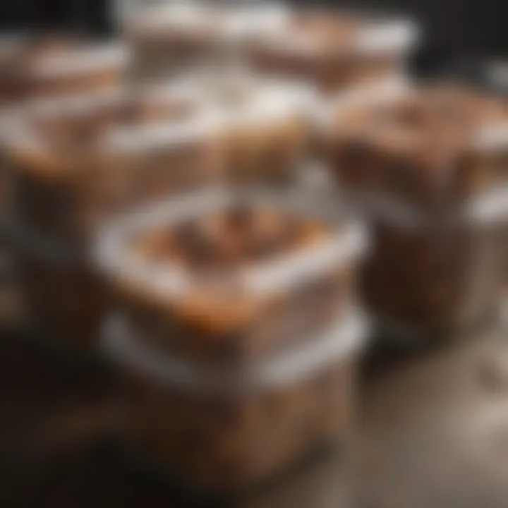 Sealed food containers to prevent roach infestation