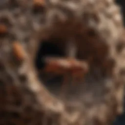Red Wasp Nest Destruction