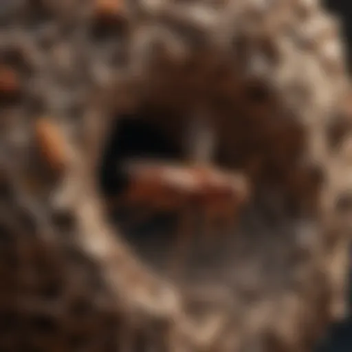 Red Wasp Nest Destruction
