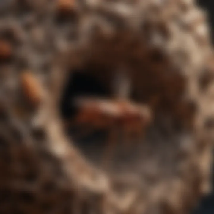 Red Wasp Nest Destruction
