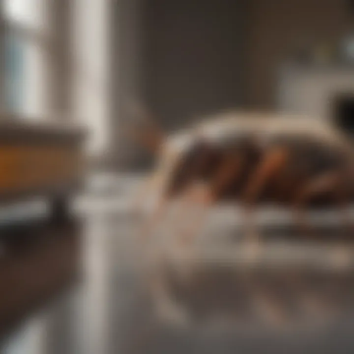 Professional pest control for flea infestations