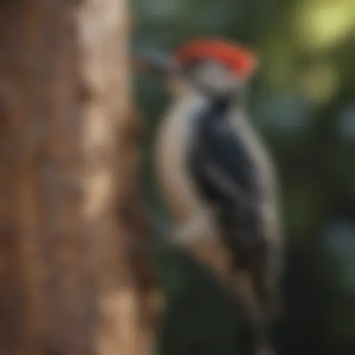 Woodpecker deterrent visual representation