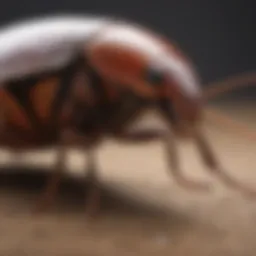 Detailed illustration of cockroach anatomy