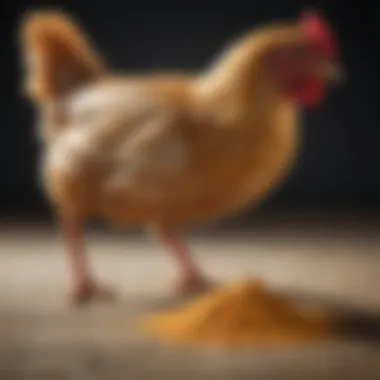 Effectiveness of Chicken Flea Powder Illustration demonstrating the effectiveness of chicken flea powder in managing flea infestations in chickens