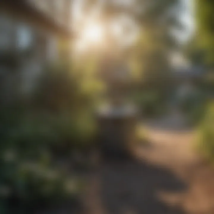 Mosquito Trap Setup in Residential Yard