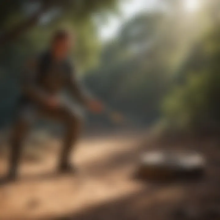 Illustration depicting effectiveness of Snake Away in repelling snakes