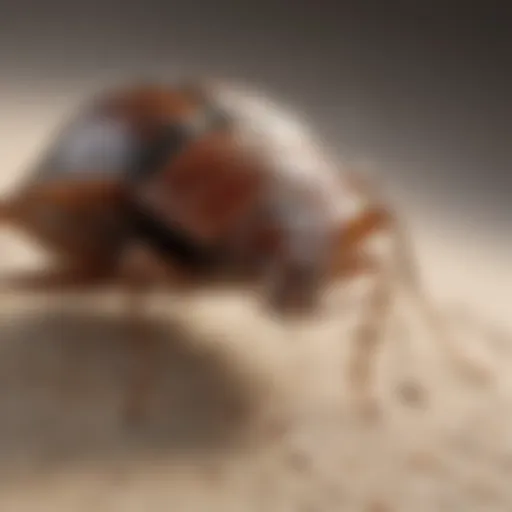 Illustration of bed bug bomb releasing targeted vapor