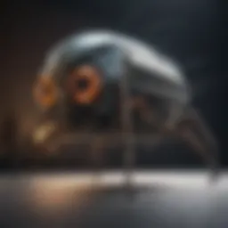 A futuristic insect zapper illustration