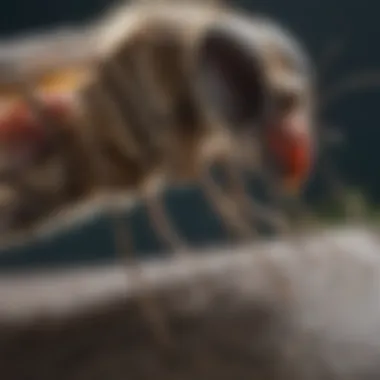 Illustration showing application techniques for mosquito control