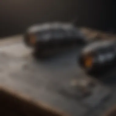 A sleek electronic bat deterrent device emitting ultrasonic waves