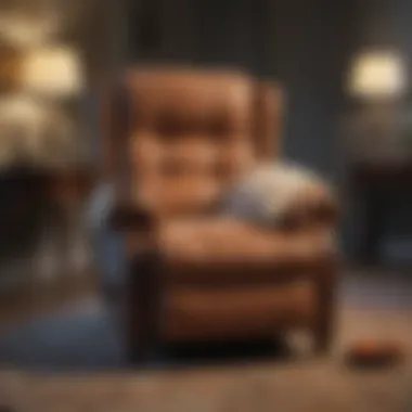 Elegant recliner with bed bug cover