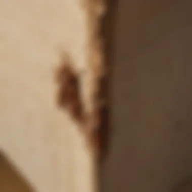 Close-Up of Termite Damage on Furniture Close-up of termite damage on furniture