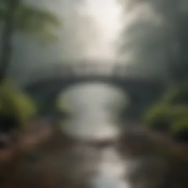 Enchanting Foggy Bridge