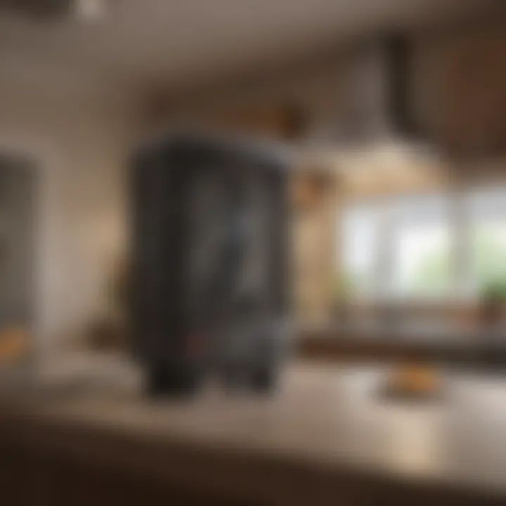 Bug zapper installed discreetly in a commercial kitchen