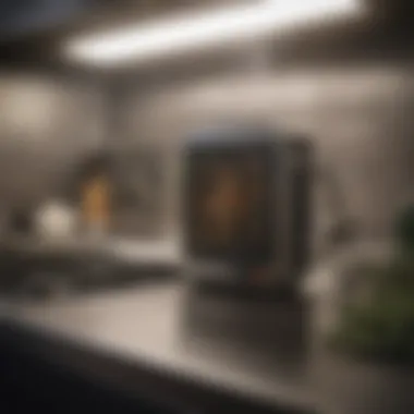 Bug zapper integrated seamlessly into commercial kitchen decor