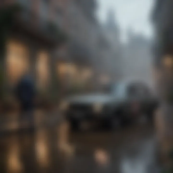 Gloomy ambiance of eerie pest management scene