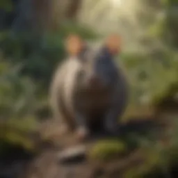 Illustration depicting the A24 rat in its natural habitat