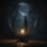 Moonlit Mystery Enigmatic silhouette in moonlight