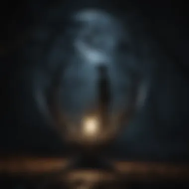 Moonlit Mystery Enigmatic silhouette in moonlight