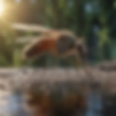 Environmental Impact of Mosquitoes Illustration highlighting the environmental consequences of mosquitoes in Bakersfield