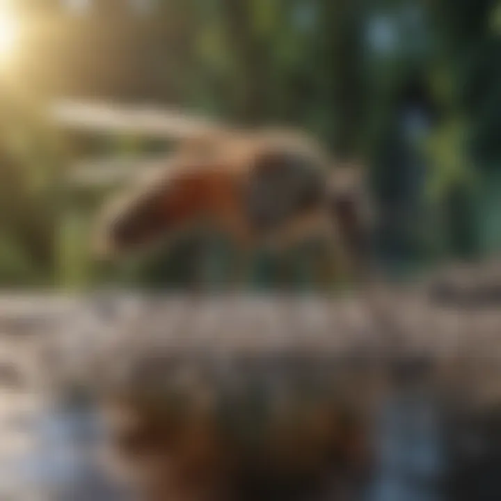 Environmental Impact of Mosquitoes Illustration highlighting the environmental consequences of mosquitoes in Bakersfield