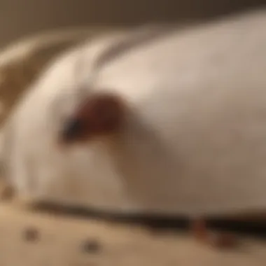 Environmental Factors and Bed Bug Bites Illustration showing environmental influences on bed bug feeding behavior