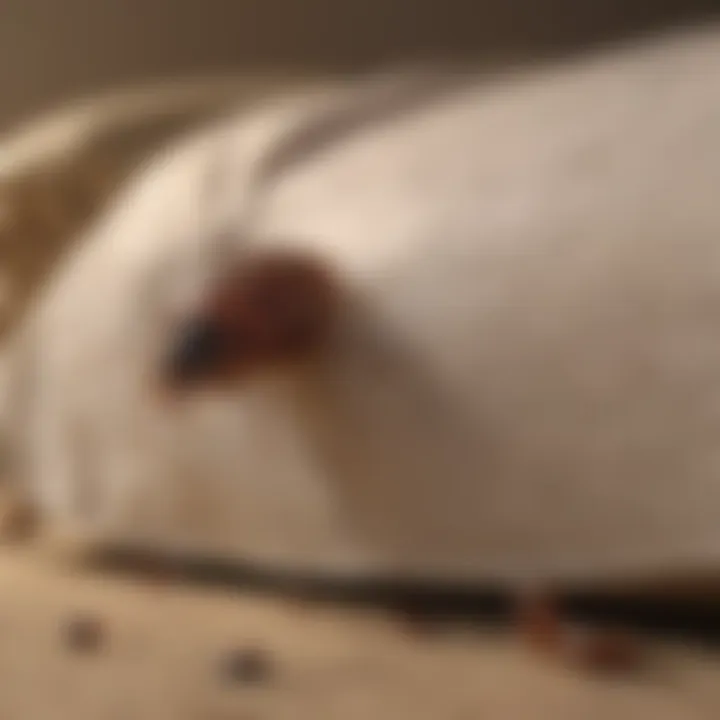 Environmental Factors and Bed Bug Bites Illustration showing environmental influences on bed bug feeding behavior