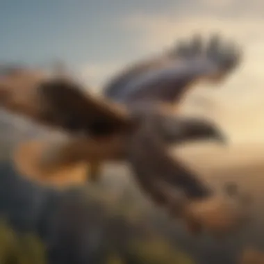 Majestic Hawk in Flight