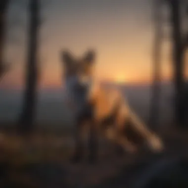 Mysterious Fox at Dusk