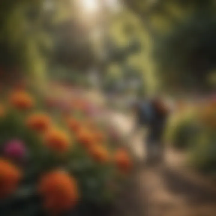 Beautiful Flower Garden with Natural Pest Control