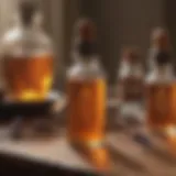Essential oil bottles with dropper