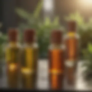Natural Ingredients in Fly Repellents Close-up of essential oils used in plug-in fly repellents
