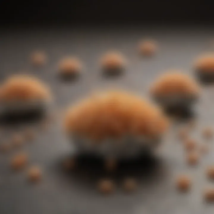 Boric Acid Granules in Focus Close-up view of boric acid granules on a surface