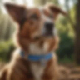 Seresto collar on a dog