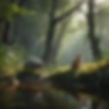 Conservation Strategies for Ecosystem Balance Visual representation of conservation efforts in ecological balance