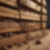 Termite-infested wooden structure