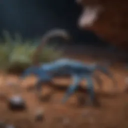 Scorpion under UV light