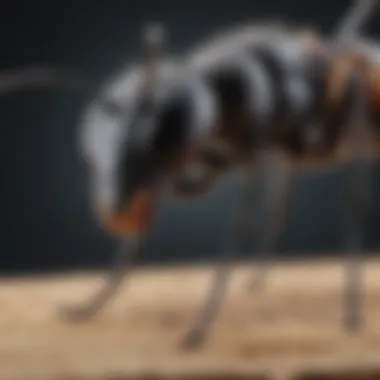 Illustration of compact carpenter ant anatomy