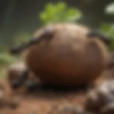 Illustration depicting compact carpenter ant foraging behavior