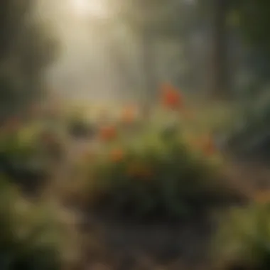 A diverse array of Amazonian flora affected by delta dust deposition.