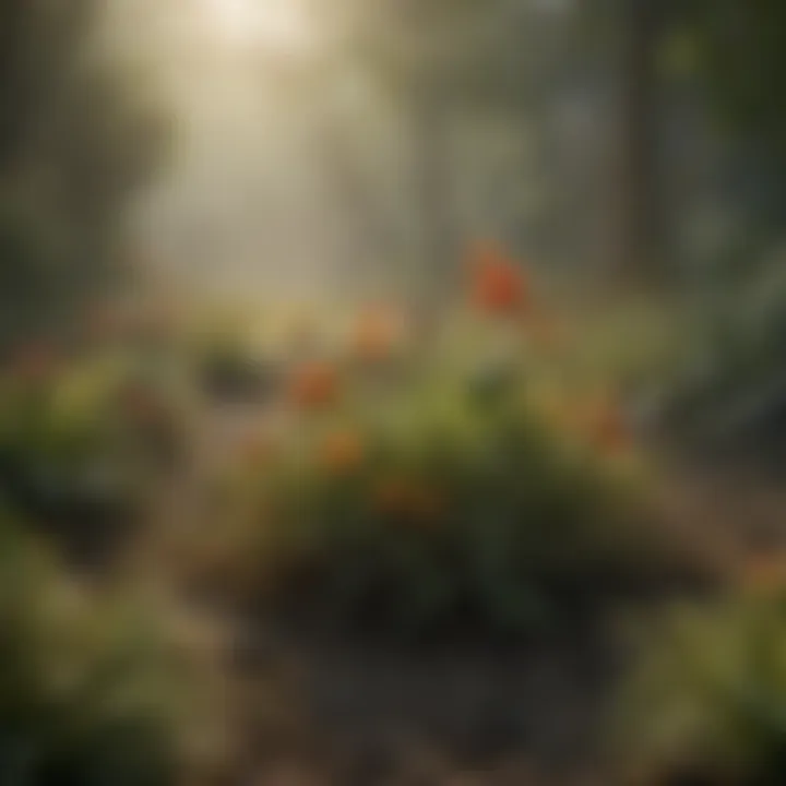 A diverse array of Amazonian flora affected by delta dust deposition.