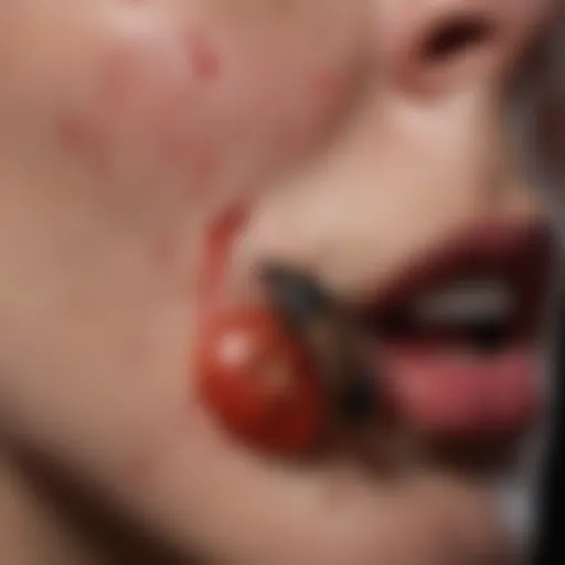 Insect Bite with Red Circular Rash