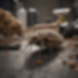 A meticulous inspection of pest-infested area