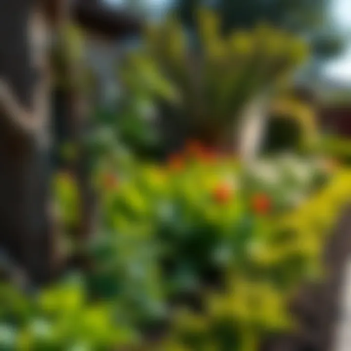 A well-maintained garden in Gilbert, AZ, highlighting pest prevention