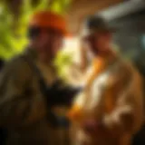 Expert Inspection for Pest Control in Gilbert A professional pest control technician analyzing a situation in Gilbert, AZ