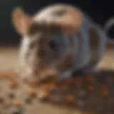 Illustration depicting mouse poison pellet