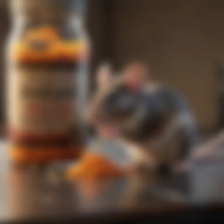 Illustration showcasing preventive measures against mouse poison ingestion