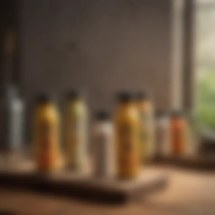 Varieties of Insecticide Powder Dusters Different types of insecticide powder dusters displayed on a table.